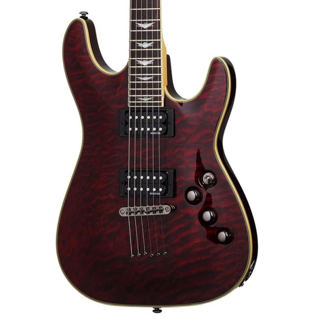 Schecter Omen Extreme-6 BCH - Chitara electrica, husa de transport, cablu, corzi