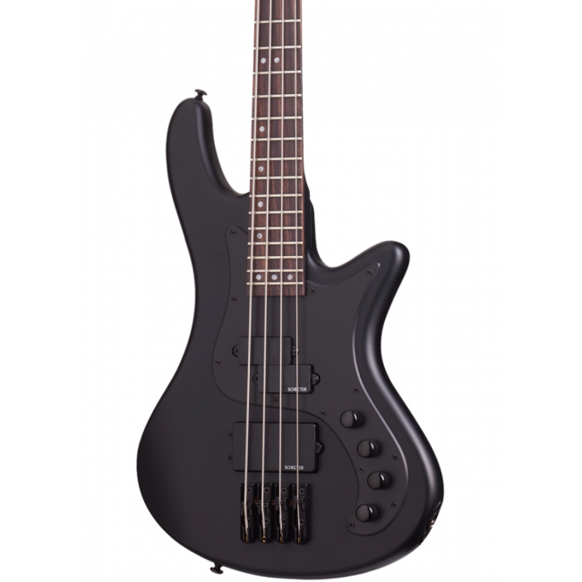 Schecter Stiletto Stealth-4 SBK - Chitara bass electric, hardcase