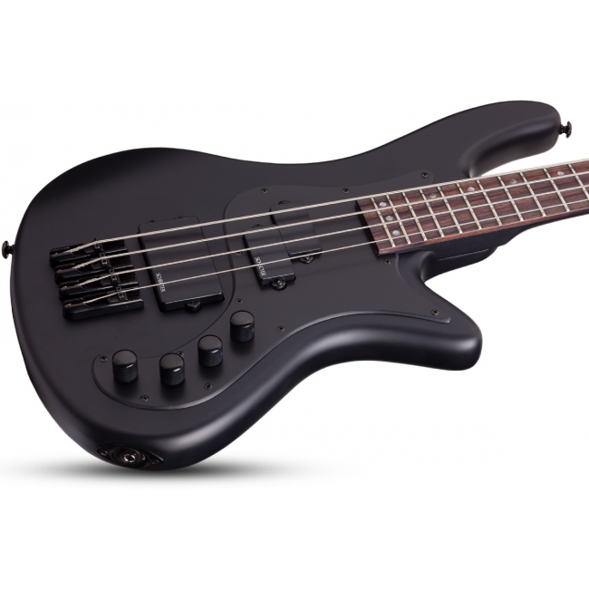 Schecter Stiletto Stealth-4 SBK - Chitara bass electric, hardcase