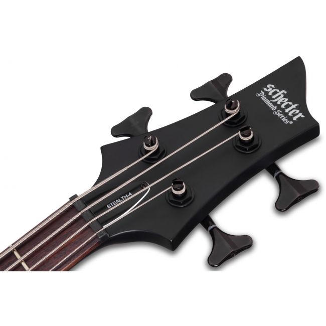 Schecter Stiletto Stealth-4 SBK - Chitara bass electric, hardcase