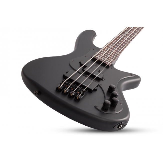 Schecter Stiletto Stealth-4 SBK - Chitara bass electric, hardcase