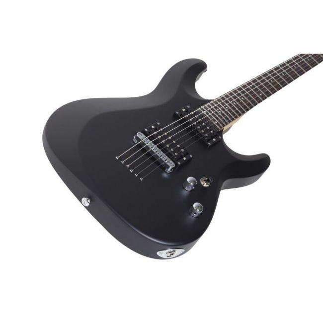 Schecter C-6 Deluxe SBK - Chitara electrica, husa de transport, cablu, corzi