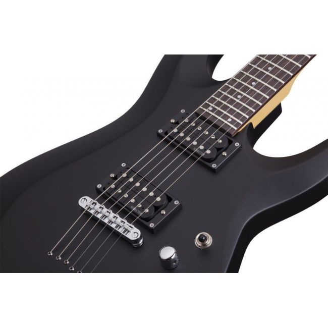 Schecter C-6 Deluxe SBK - Chitara electrica, husa de transport, cablu, corzi
