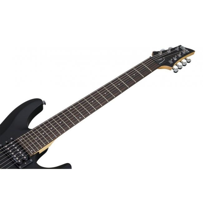 Schecter C-7 Deluxe SBK - Chitara electrica, husa de transport, cablu, corzi