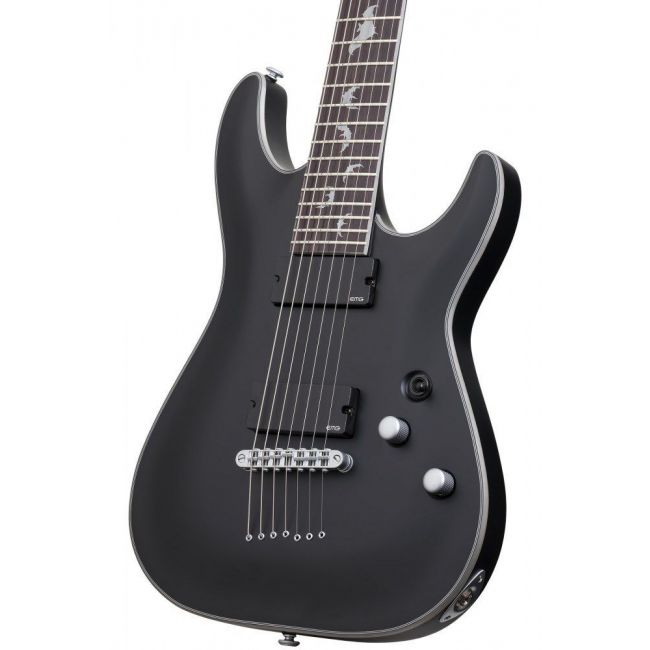 Schecter Damien Platinum-7 SBK - Chitara electrica, hardcase