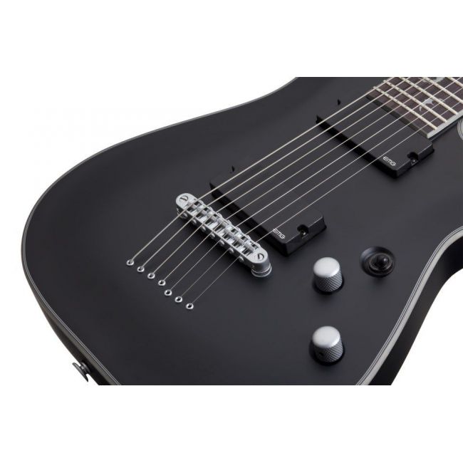 Schecter Damien Platinum-7 SBK - Chitara electrica, hardcase