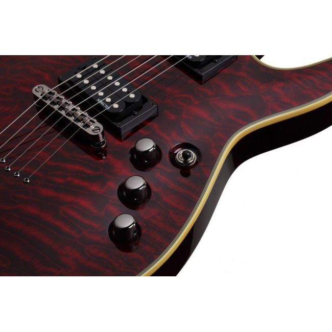 Schecter Omen Extreme-6 BCH - Chitara electrica, husa de transport, cablu, corzi