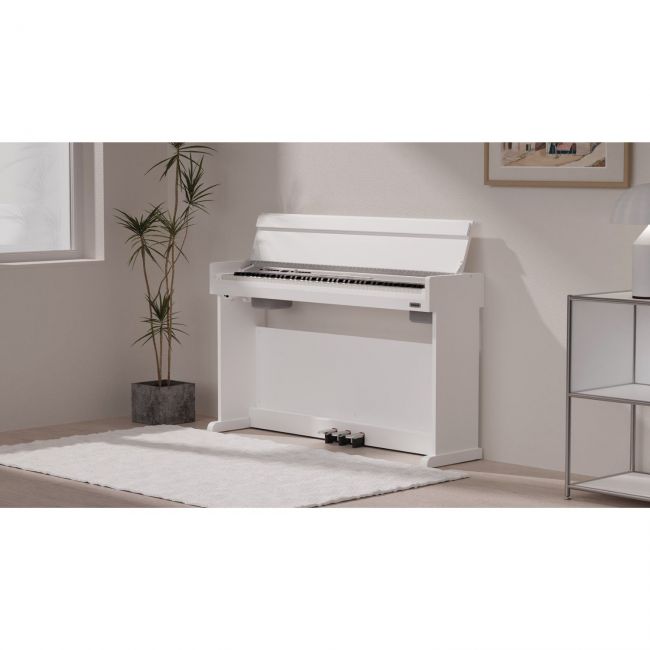 NUX NCK-330 WH - Pian digital claviatura hammer action cu 3 senzori, acompaniament, Bluetooth