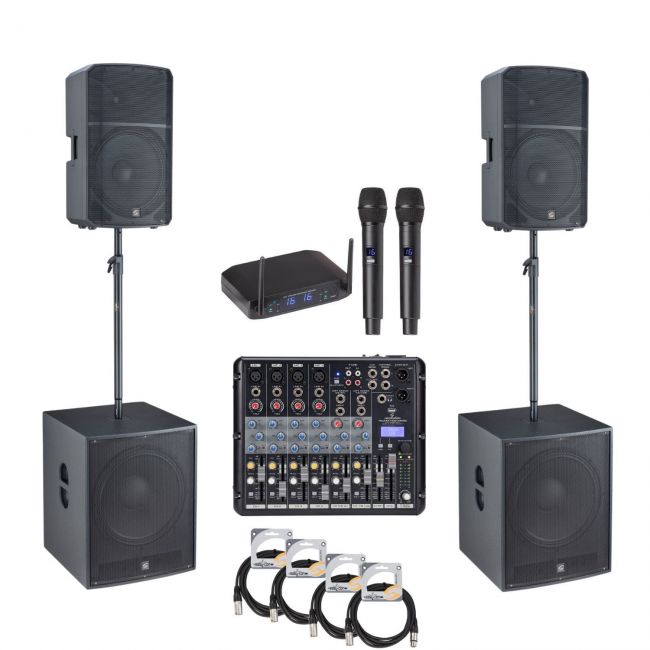 Soundsation PROVIBE 1512EX - Sistem profesional de sonorizare (2 x 1340W)