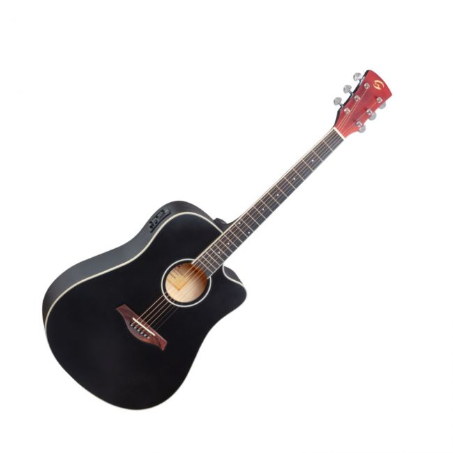 Soundsation MEADOW DNCE-BK - Chitara electro-acustica (tuner incorporat, doza activa, corectii de ton si volum)