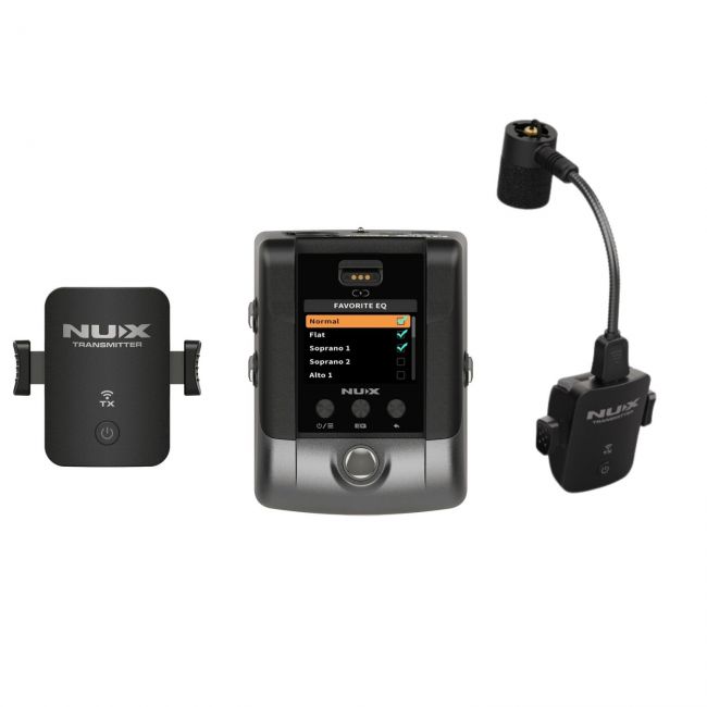 NUX B-6 PRO - Sistem wireless pentru instrumente de suflat, saxofon, trompeta, clarinet