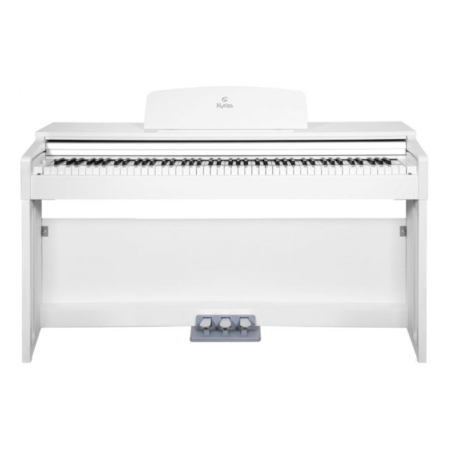 KYRIOS WH - Pian digital, 88 de clape, claviatura Hammer Action, port USB, 3 pedale, 4 tipuri de Reverb