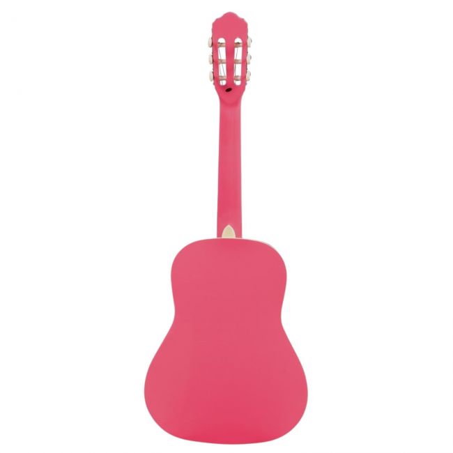 MARISOL 34PK - Chitara clasica 3/4, trei sferturi (culoare roz), husa, tuner, scaunel de picior