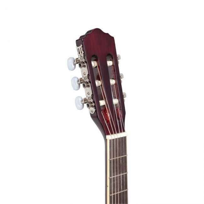 MARISOL 34BK - Chitara clasica 3/4, trei sferturi (culoare neagra), husa, tuner, scaunel de picior