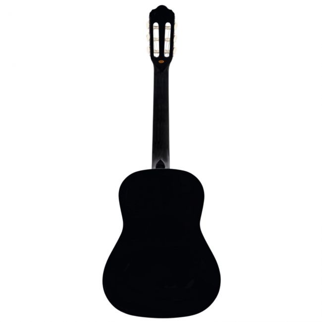 MARISOL 44BK - Chitara clasica 4/4, intrega (culoare neagra), husa, tuner, scaunel de picior