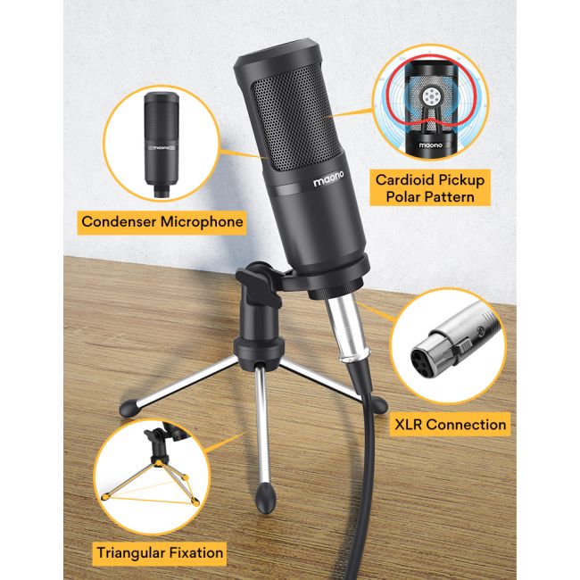 MAONO AM200-S1 - Set portabil pentru streaming live și podcast, B-Stock