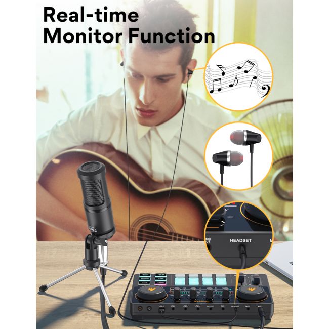 MAONO AM200-S1 - Set portabil pentru streaming live și podcast, B-Stock