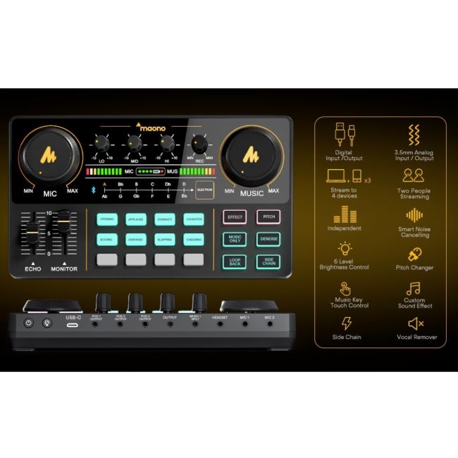 MAONO AM200-S1 - Set portabil pentru streaming live și podcast, B-Stock