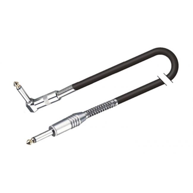 Soundsation MICJJP-6BK - Set 2 cabluri claviatura, jack 6.3 mm - jack 90 grade  6.3 mm, lungime 6 metri