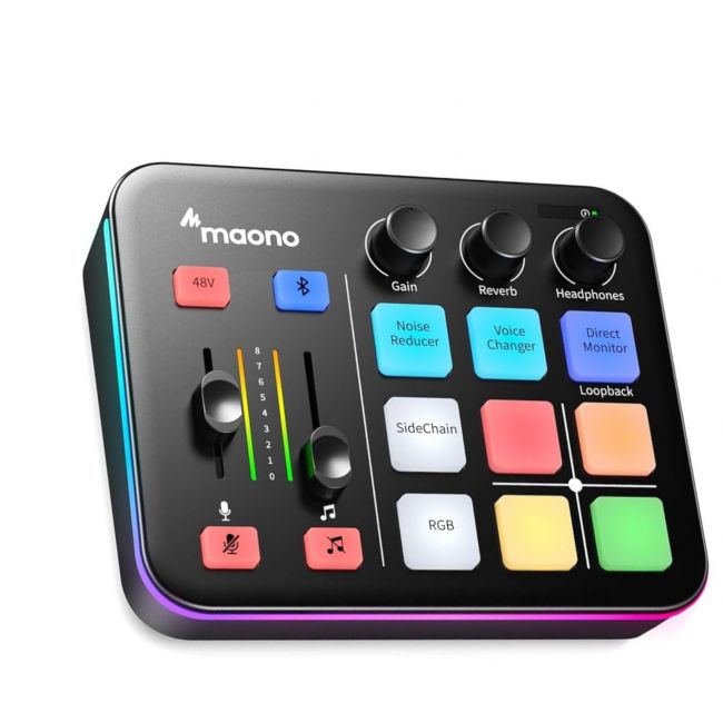 Inchiriere - Audio & Stream Kit - Maono AMC2 NEO, Maono G1 Neo, AU-WM821, Lampă LED și Trepied