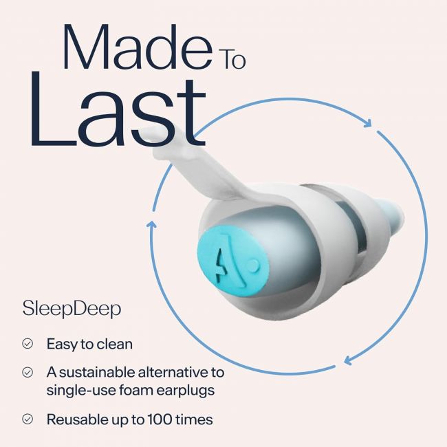 Kit Alpine SleepDeep Revolutionary 3D Oval Shape - Dopuri antifonice pentru somn si solutie de curatare