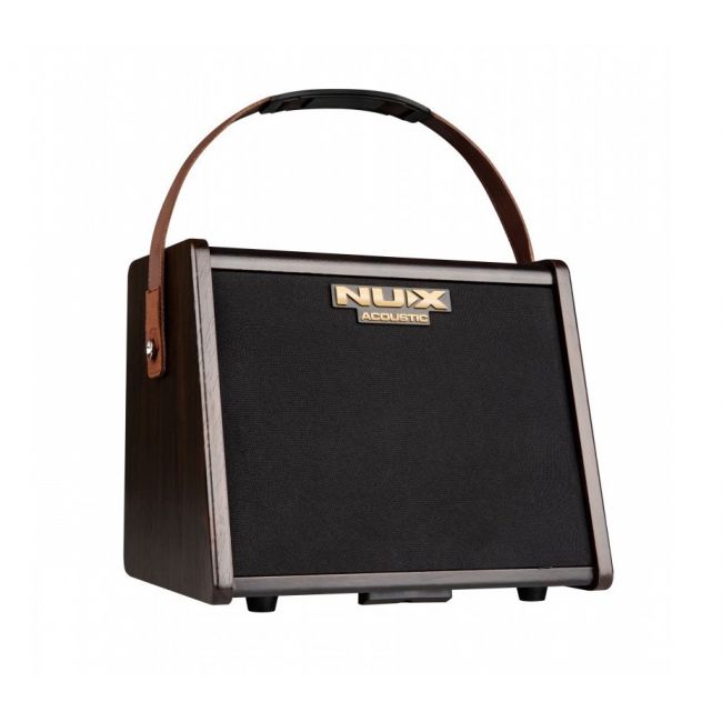 NUX AC-25 - Set amplificator portabil pentru chitara acustica si husa de transport