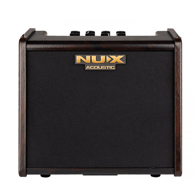 NUX AC-25 - Set amplificator portabil pentru chitara acustica si husa de transport