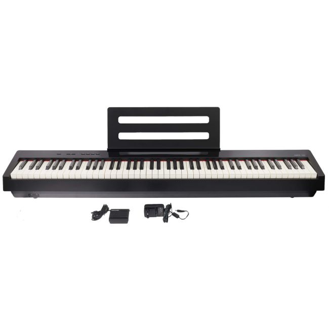 NUX NPK 10 BK - Set pian digital cu bancheta, stativ lemn, casti, 3 pedale