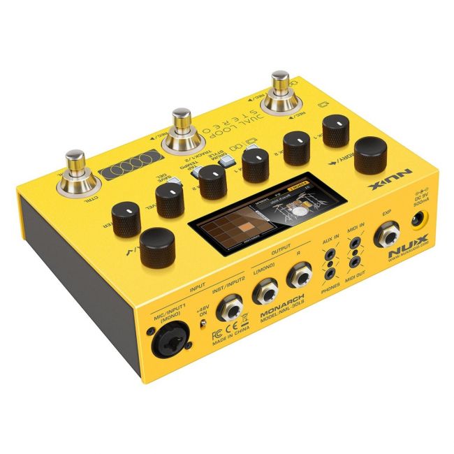 NUX NML-3DLS Dual Loop Stereo - Pedala Looper, 26 ore de inregistrare, 40 ritmuri, intrari si iesiri stereo
