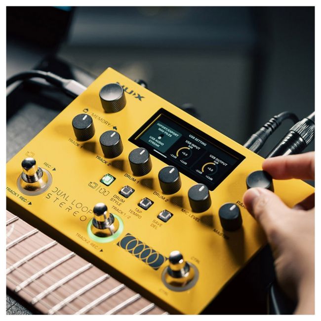 NUX NML-3DLS Dual Loop Stereo - Pedala Looper, 26 ore de inregistrare, 40 ritmuri, intrari si iesiri stereo