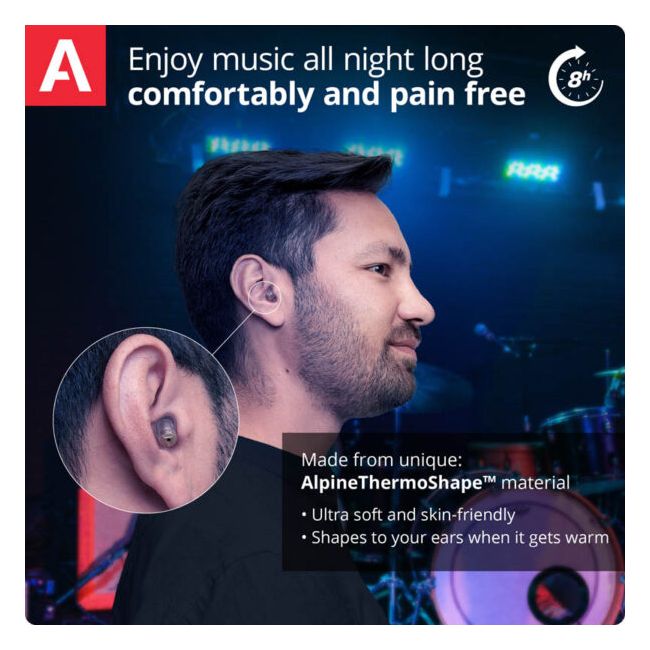 Alpine MusicSafe Pro Transparent - Dopuri antifonice pentru muzicieni si solutie de curatare