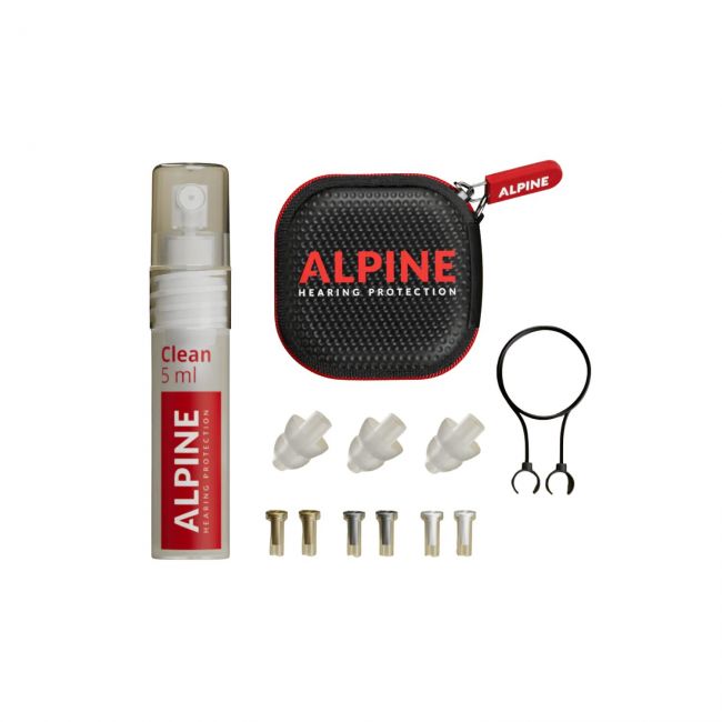 Alpine MusicSafe Pro Transparent - Dopuri antifonice pentru muzicieni si solutie de curatare