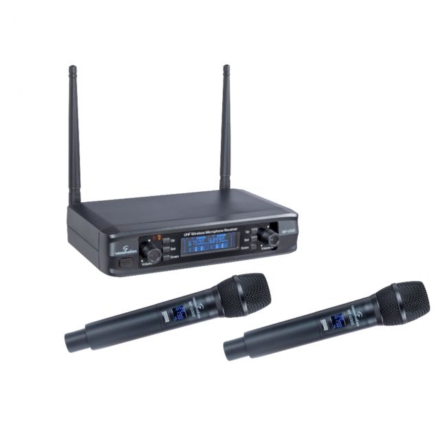 Soundsation WF-U300HH-A2 - Set microfoane wireless, 300 de canale, Dual UHF