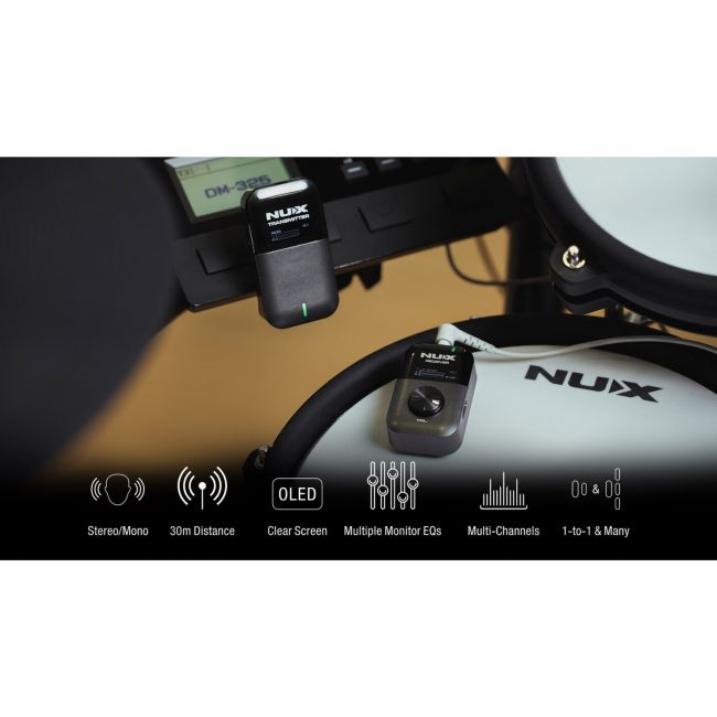NUX C-7 - Sistem de monitorizare in-ear wireless, stereo, frecventa 5.8GHz