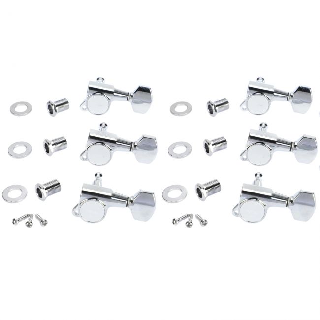 Gotoh SG381-07-C-R6 Chrome - Set de 6 cheite pentru chitara electrica Fender, Yamaha, G&L, Charvel