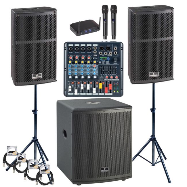 Soundsation Hyper 1512EXA - Sistem profesional de sonorizare, 3200W (putere muzicala)