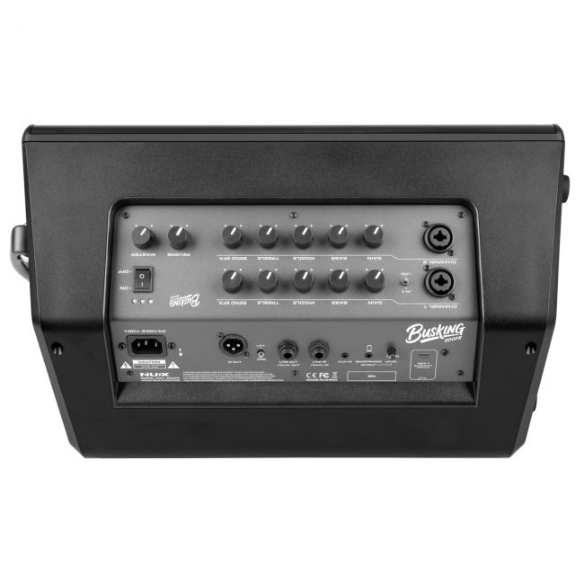 NUX NBA-200FR BUSKING AMP - Amplifiicator portabil pentru artistii stradali, autonomie 6 ore, 236 watts (putere muzicala)