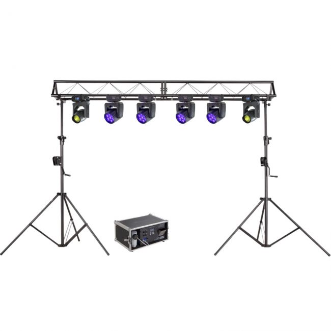 Inchiriere - Lumini de scena, 2 x moving head beams, 4 x wash moving head led, 1 x schela lumini, 1 x haze machine, 1 x DMX512