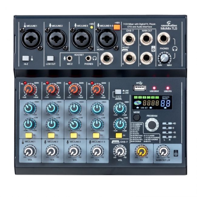 Soundsation GO-Sound 12A - Set boxe active (Mixer, Microfoane Wireless, Stative, Cabluri), 2 x 880W (putere muzicala)