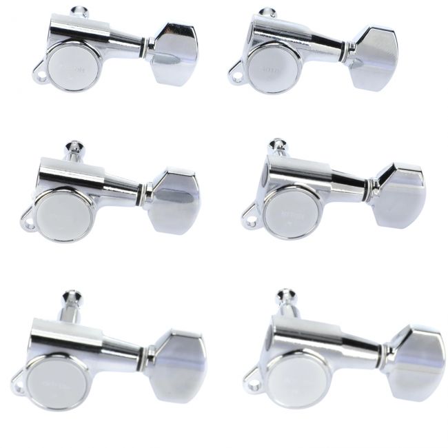Gotoh SG381-07-C-R6 Chrome - Set de 6 cheite pentru chitara electrica Fender, Yamaha, G&L, Charvel