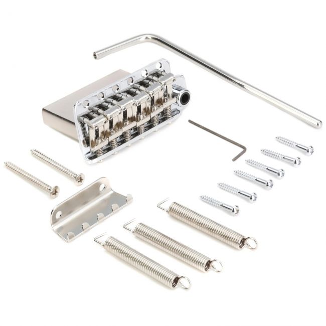 Gotoh 510T-SF2 C Tremolo Bridge Chrome – Punte chitara electrica 2 Pivoturi, Fender, Charvel, Suhr