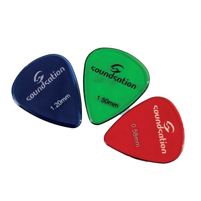 Soundsation AC-GP-44CEBK - Set chitara electro-acustica (husa, curea, tuner electronic, pene de chitara)