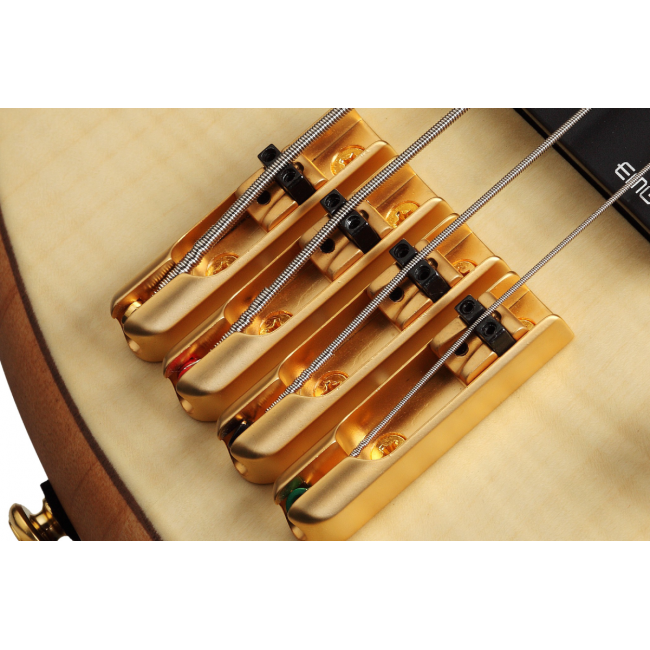 Schecter Stiletto Custom-4 NAT - Set bass electric, case Fender Deluxe si cablu Fender Deluxe (5.5 metri)