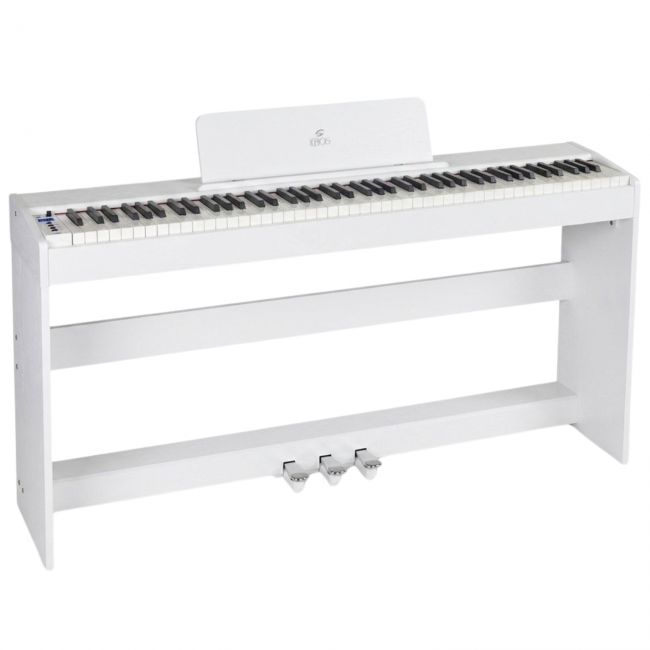 Soundsation ICHOS WH - Pian digital, 88 de clape hammer action, 189 voci polifonice, 3 pedale