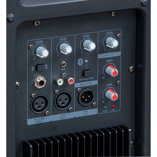 Soundsation PROVIBE 8A - Sistem de sonorizare pentru studiu vocal (2 boxe active, mixer, microfon wireless, stative, cabluri)
