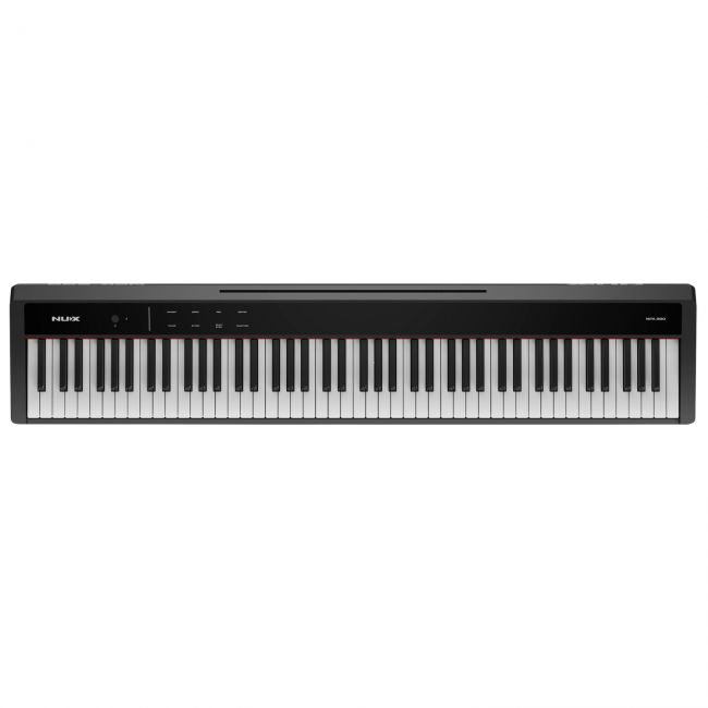 NUX NPK-200 BK - Pian digital portabil, claviatura hammer action cu 3 senzori, Bluetooth, 128 voci polifonice