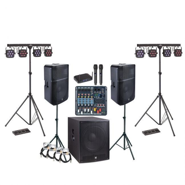 Soundsation PROVIBE 1815 4LEDKIT -  Sistem profesional de sonorizare si lumini de scena, 3560W (putere muzicala)