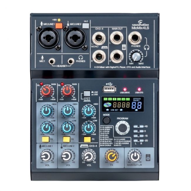 Soundsation PROVIBE 15A - Set boxe active (mixer, microfoane wireless si stative), 2 x 880W (putere muzicala)