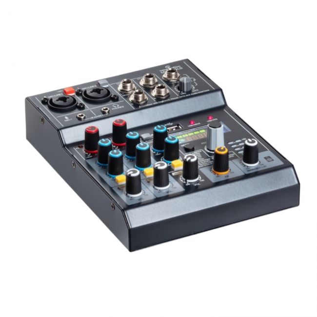 Soundsation PROVIBE 15A - Set boxe active (mixer, microfoane wireless si stative), 2 x 880W (putere muzicala)