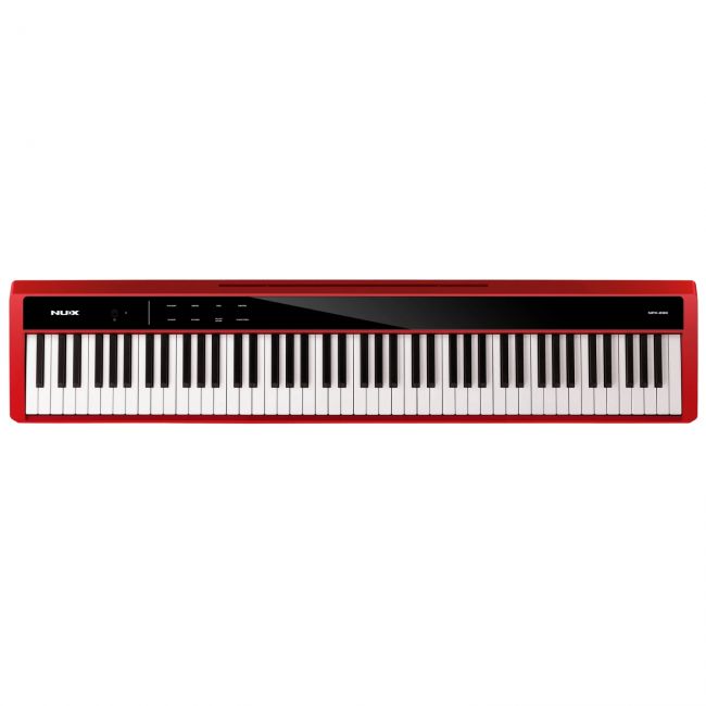 NUX NPK-200 RED - Pian digital portabil, claviatura hammer action cu 3 senzori, Bluetooth, 128 voci polifonice